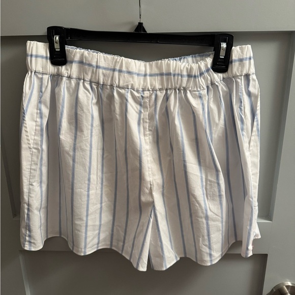 NWT CINQ A SEPT Sammy Stripe Jacques Short - White/Oxford Blue - M - Picture 3 of 11